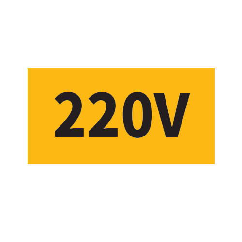 배관표지_220V_150x80,산업표지판,안전표지판,표지판,위험표지,금지,경고표지,재해표지,예방표지,문자표지